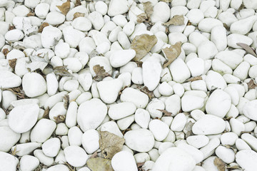 White stones