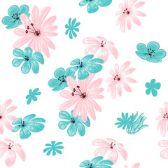 Flower seamless pattern for print