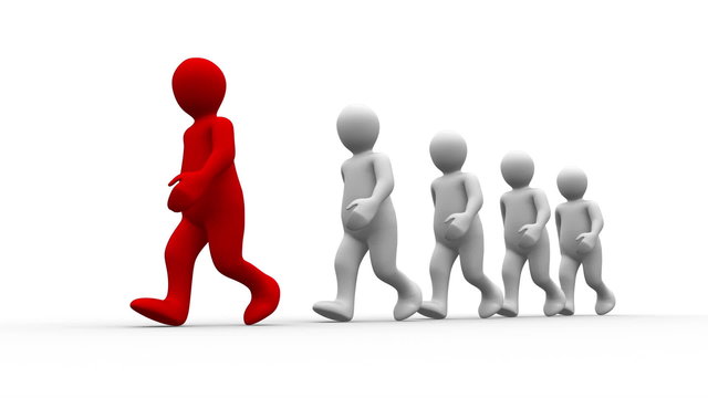 White characters following red character in a line