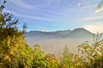 Bromo Volcano Mountain in Tengger Semeru National Park, East Jav