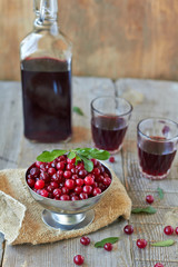 Cranberries and red wine