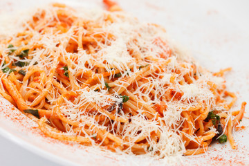 pasta with sauce