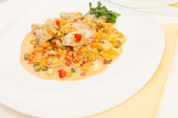 chicken with vegetables