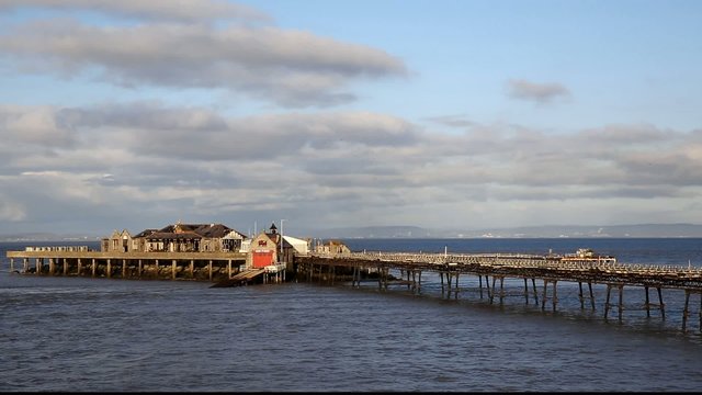 Birnbeck Pier Weston-super-Mare Somerset England historic