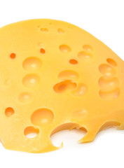 Cheese isolated on white