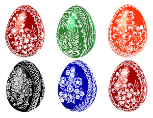 Easter eggs vector illustration