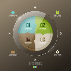 Vector infographic template design