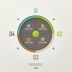 Vector infographic template design