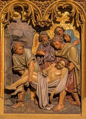 Bratislava - Burial of Jesus scene - st. Martins cathedral