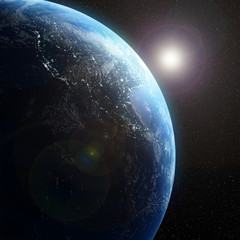 3D Earth planet - planète Terre