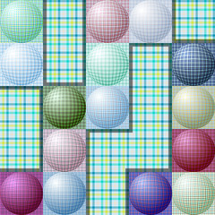 Fototapeta premium abstract pattern from balls of different colors