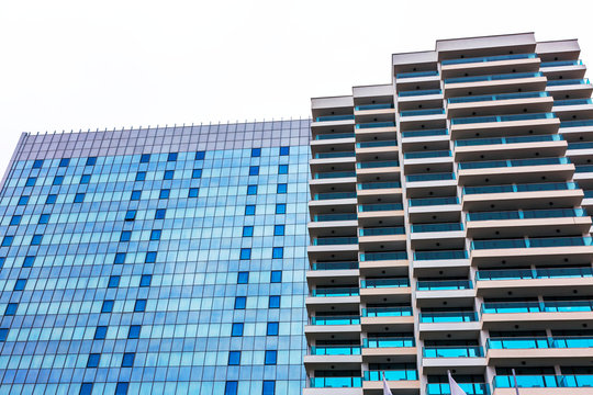Beautiful photos of modern buildings under blue sky