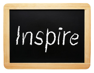 Obraz premium Inspire chalkboard