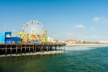 Zelfklevend Fotobehang Santa Monica pier © kanonsky