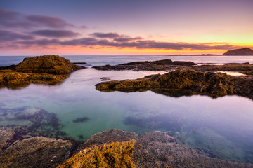 Fototapeta premium Sunset in Laguna Beach, California