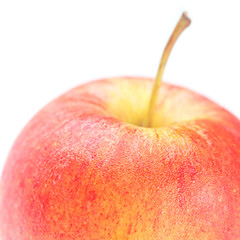 ripe red apple isolated on white