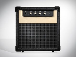 Guitar amplifier. Front view