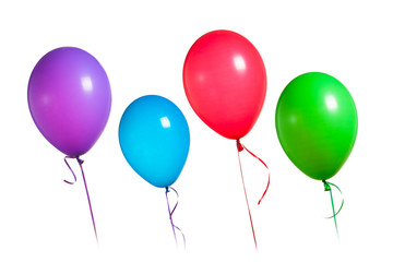 colorful balloons group