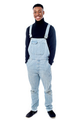 Fototapeta premium Fashionable young guy posing to camera