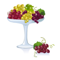 bowl with grapes
