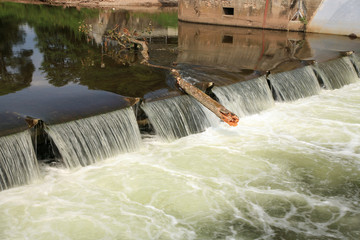 Little dam in Ratiborice, Czech Republic