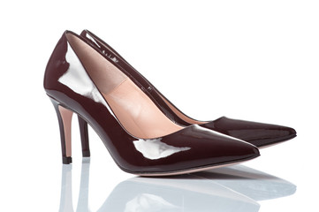 pair of female high heel shoes