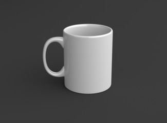 Obraz premium Tasse Werbemittel Hintergrund dunkel