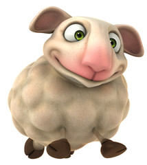 Naklejka premium Sheep