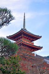 Kiyomizu-dera Temple at Kyoto, Japan