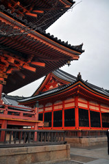 Fototapeta na wymiar Kiyomizu-dera Temple at Kyoto, Japan