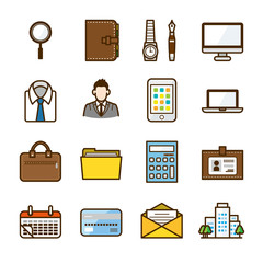 ビジネスアイコン　ビジネスアイテム