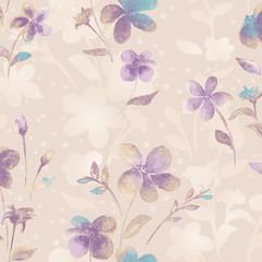 Vivid repeating floral