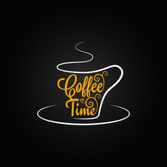 coffee cup sign design background