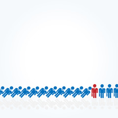 ビジネスマン　連鎖反応　