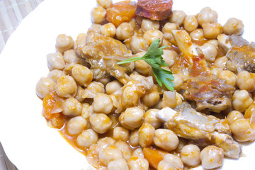 chickpeas with tomatoes