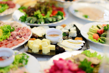 Black Plate with Cheese
