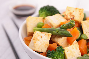 tofu and vegetable