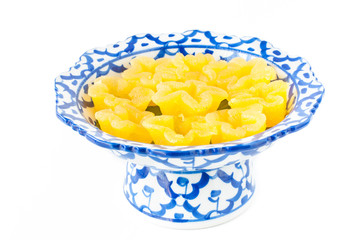 Kanom Thong Yib a traditional Thai dessert