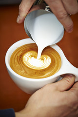 Cappuccino froth art