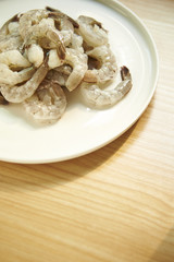 Raw shrimp