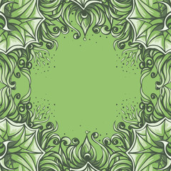 Зеленая рамка для текста