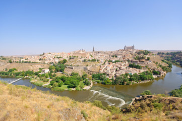 Fototapeta na wymiar The historic city of Toledo in Spain
