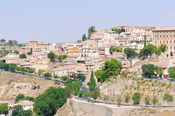 Fototapeta na wymiar The historic city of Toledo in Spain