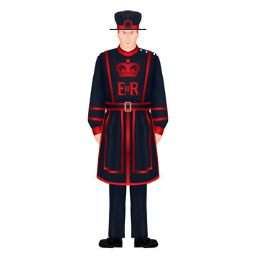 Beefeater soldier - Yeoman warder – Royal guard – London