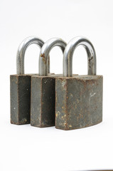 rusty padlock