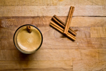 Naklejka premium Coffee and Cinnamon