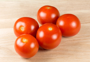 Tomatoes on a cutting board