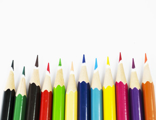 Color Pencil Isolated background stock photo