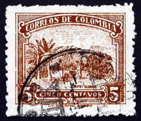Postage stamp Colombia 1932 Coffee Cultivation, Plantation