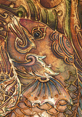 textured brown picture frame